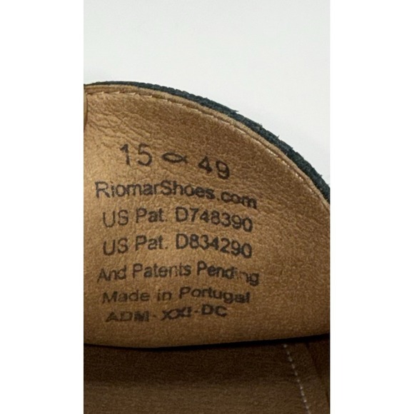 RIOMAR Men's Leather Shoes Waterman Deck Driver Slip-on Blue NEW Size 15 US - Picture 7 of 9